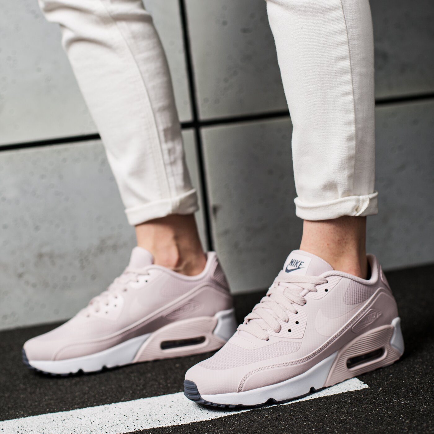 Women's shoes Nike Air Max 90 Ultra 2.0 (GS) Cobblestone/ Anthracite