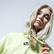Női pulóver NIKE PULÓVER KAPUCNIS W NSW AIR HOODIE FLC BB cj3082-367 szín: zöld