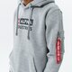Férfi pulóver ALPHA INDUSTRIES PULÓVER KAPUCNIS ALPHA BLOCK LOGO HOODY 118338-17 szín: szürke