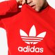 Férfi pulóver ADIDAS PULÓVER TREFOIL CREW ADICOLOR dh5826 szín: piros