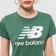 Női póló NEW BALANCE PÓLÓ NB ESSENTIALS STACKED LOGO TEE wt91546jd szín: zöld