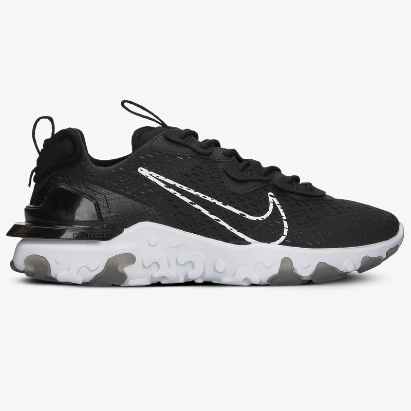 nike react black shoes