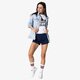 Női rövidnadrágok ADIDAS RÖVIDNADRÁG 3 STR SHORT ADICOLOR dv2559 szín: sötétkék
