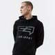 Férfi pulóver CONFRONT PULÓVER KAPUCNIS LOGO HOODY BLACK  cf121blm24001 szín: fekete