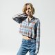 Női póló VANS ING WM BOX CAR II FLANNEL ZEN BLUE vn0a4cwvvby1 szín: multicolor