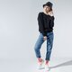 Női pulóver FILA PULÓVER EFFIE CREW SWEAT 688053002 szín: fekete