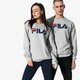 Női pulóver FILA PULÓVER PURE CREW SWEAT U 681091b13 szín: szürke