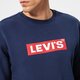 Férfi pulóver LEVI'S PULÓVER T3 RELAXED GRAPHIC CREW 39134-0031 szín: sötétkék