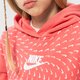 Gyerek pulóver NIKE PULÓVER KAPUCNIS G NSW FLC AOP HOODIE GIRL dm8231-603 szín: rózsaszín