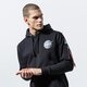 Férfi pulóver ALPHA INDUSTRIES PULÓVER KAPUCNIS SPACE SHUTTLE HOODY 178317-03 szín: fekete