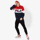 Férfi pulóver FILA PULÓVER NIGHT BLOCKED HOODIE 687001g06 szín: sötétkék