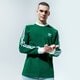 Férfi póló ADIDAS PÓLÓ 3-STRIPES LS T gd9937 szín: zöld