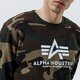 Férfi pulóver ALPHA INDUSTRIES PULÓVER BASIC SWEATER CAMO 178302c-408 szín: khaki