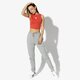 Női nadrágok ADIDAS NADRÁG REGULAR TP CUFF dh3142 szín: szürke