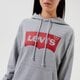 Női pulóver LEVI'S PULÓVER KAPUCNIS GRAPHIC STANDARD HOODIE 18487-0020 szín: szürke