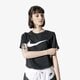 Női póló NIKE PÓLÓ SS W NSW SWOOSH ar5360-010 szín: fekete