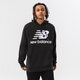 Férfi pulóver NEW BALANCE PULÓVER KAPUCNIS CORE OVERHEAD HOODIE mt03558bk szín: fekete