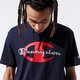 Férfi póló CHAMPION PÓLÓ BIG LOGO TEE 215278bs501 szín: sötétkék