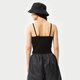 Női póló ADIDAS 3 STRIPES STRAPPY TANK TOP hc1978 szín: fekete