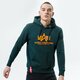 Férfi pulóver ALPHA INDUSTRIES PULÓVER KAPUCNIS BASIC HOODY 178312-353 szín: zöld