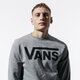 Férfi pulóver VANS PULÓVER VANS CLASSIC CREW II HEATHER/BLACK vn0a456aady1 szín: szürke