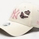 Női baseball sapka NEW ERA SAPKA WMNS BUTTERFLY 940 NYY NEW YORK YANKEES 60358048 szín: bézs