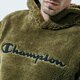Férfi pulóver CHAMPION PULÓVER KAPUCNIS HOODED TOP 214973ms549 szín: khaki
