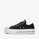 Női tornacipők CONVERSE CHUCK TAYLOR ALL STAR LIFT CANVAS LOW TOP  560250c szín: fekete