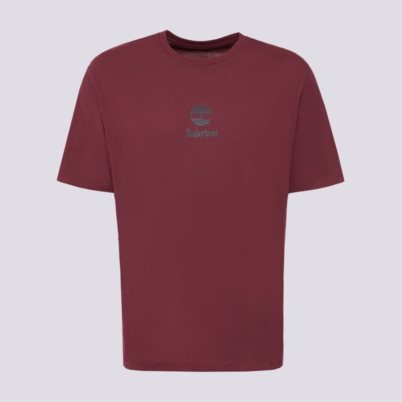 TIMBERLAND PÓLÓ NEW SMALL LOGO PRINT SS TEE BURGUNDY