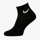 Női zoknik NIKE 3 PACK CUSHIONED QUARTER SOCKS  sx7667-010 szín: fekete
