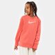 Gyerek pulóver NIKE PULÓVER G NSW FT BF CREW GIRL dm8210-603 szín: rózsaszín