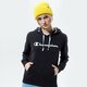 Női pulóver CHAMPION PULÓVER KAPUCNIS HOODED SWEATSHIRT 112580kk001 szín: fekete