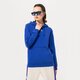Női pulóver ADIDAS PULÓVER KAPUCNIS HOODIE ia6417 szín: kék