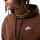 Férfi pulóver NIKE PULÓVER KAPUCNIS M NSW CLUB HOODIE PO BB bv2654-259 szín: barna