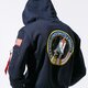 Férfi pulóver ALPHA INDUSTRIES PULÓVER KAPUCNIS SPACE SHUTTLE HOODY 178317-07 szín: sötétkék
