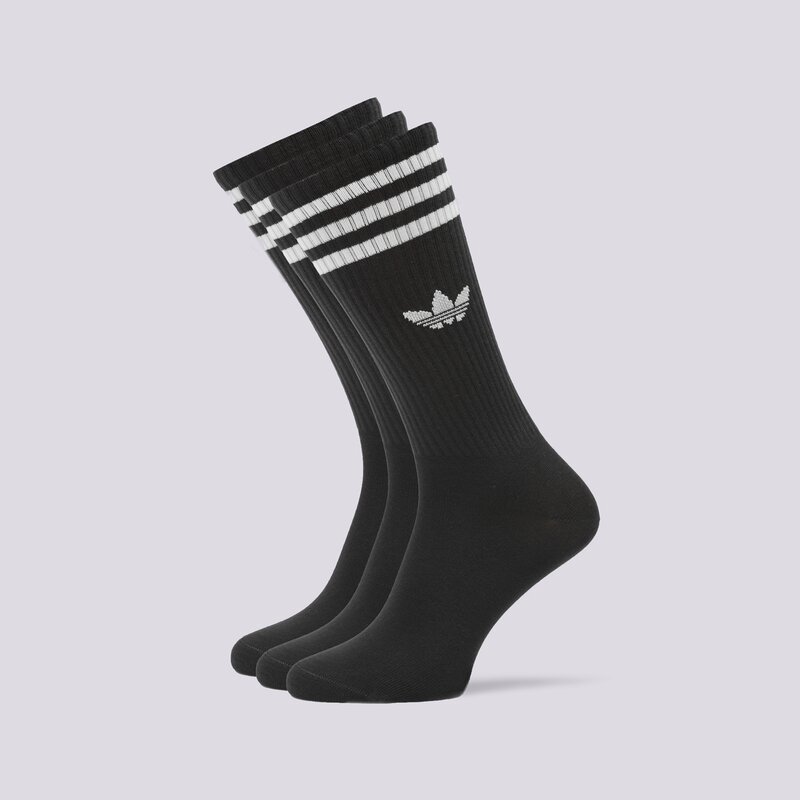 ADIDAS ZOKNI 3-PACK SOLID SOCKS HIGH CREW