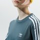 Női póló ADIDAS PÓLÓ 3STR LONGSLEEVE gn2959 szín: zöld