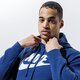 Férfi pulóver NIKE PULÓVER KAPUCNIS SPORTSWEAR CLUB FLEECE bv2973-410 szín: sötétkék