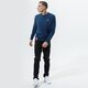 Férfi pulóver ALPHA INDUSTRIES PULÓVER BASIC SWEATER SMALL LOGO 188307-435 szín: sötétkék