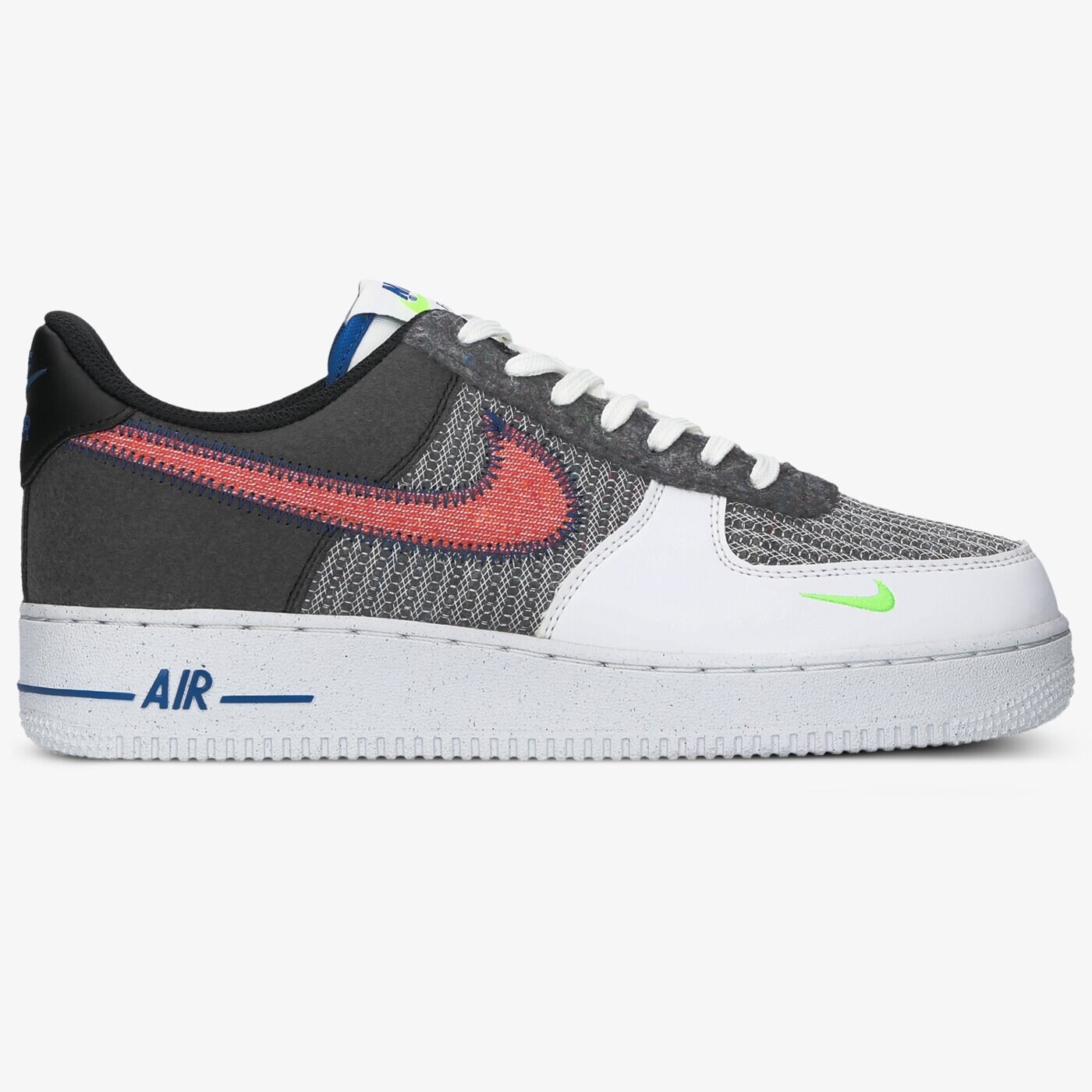 2021 Latest CU5625-122 Nike Air Force 1 Low White/Sport Red-Grey-Electric Green For Sale
