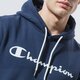 Férfi pulóver CHAMPION PULÓVER KAPUCNIS HOODED SWEATSHIRT 214743bs501 szín: sötétkék