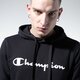 Férfi pulóver CHAMPION PULÓVER KAPUCNIS BASIC HOODY KANGAROO 215494kk001 szín: fekete