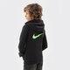 Gyerek pulóver NIKE PULÓVER KAPUCNIS B NSW ZIGZAG FLC BOY do2669-010 szín: fekete