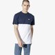 Férfi póló VANS PÓLÓ SS MN COLORBLOCK TEE NVY/WHT vn0a3czd5s21 szín: sötétkék