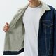 Férfi átmeneti kabát LEVI'S KABÁT VTG FIT SHERPA TRUCKER 791290013 szín: kék