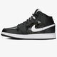 Gyerek sportcipők AIR JORDAN 1 MID SE av5174-001 szín: fekete