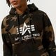 Férfi pulóver ALPHA INDUSTRIES PULÓVER KAPUCNIS BASIC HOODY CAMO 178312c-408 szín: multicolor