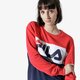 Női pulóver FILA PULÓVER LEAH CREW SWEAT 687043g06 szín: sötétkék