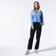 Női pulóver VANS PULÓVER KAPUCNIS FLYING V BOXY HOODIE vn0a47tcult1 szín: kék