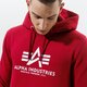 Férfi pulóver ALPHA INDUSTRIES PULÓVER KAPUCNIS BASIC HOODY 178312-523 szín: bordó